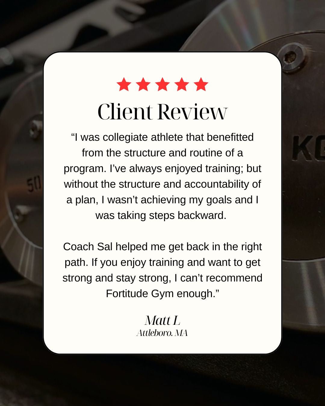 Custom - 12 Week Training Program - Fortitude Gym