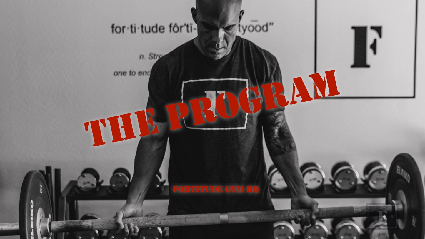 12 Week Training Program - The Program - Fortitude Gym